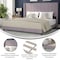 Flash Furniture Gray Velvet King Platform Bed with Headboard YK-1079-GY-K-GG - alternate 9